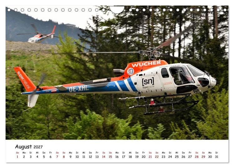 Produktbild: Wo Kraft schwebt und Pr&auml;zision fliegt (Wandkalender 2027 DIN A4 quer), CALVENDO Monatskalender