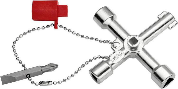 Produktbild: Knipex 00 11 03 KNIPEX 00 11 03 Schaltschrankschl&uuml;ssel der Standard Schaltschrankschl&uuml;ssel 76 mm Schaltschrankschl&uuml;ssel 1 St.