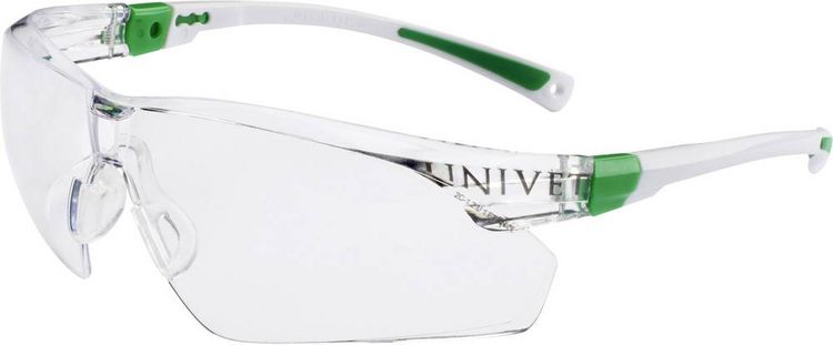 Produktbild: Univet 506UP 506U-03-00 Schutzbrille mit Antibeschlag-Schutz, inkl. UV-Schutz Wei&szlig;, Gr&uuml;n EN 166 DIN 166