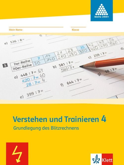 Produktbild: Mathe 2000. Verstehen und Trainieren. Sch&uuml;lerarbeitsheft 4. Schuljahr