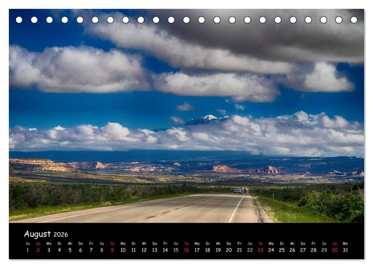 Produktbild: Traumlandschaften im Westen der USA (Tischkalender 2026 DIN A5 quer), CALVENDO Monatskalender