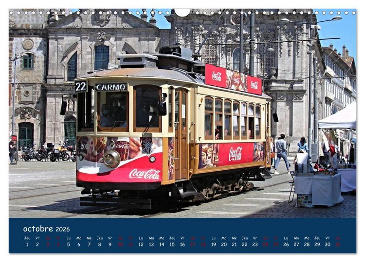 Produktbild: Porto - ville color&eacute;e sur le Douro (Calendrier mural 2026 DIN A3 vertical), CALVENDO calendrier mensuel