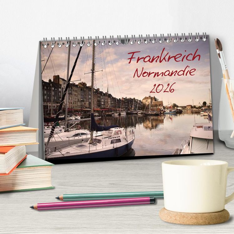 Produktbild: Frankreich Normandie (Tischkalender 2026 DIN A5 quer), CALVENDO Monatskalender