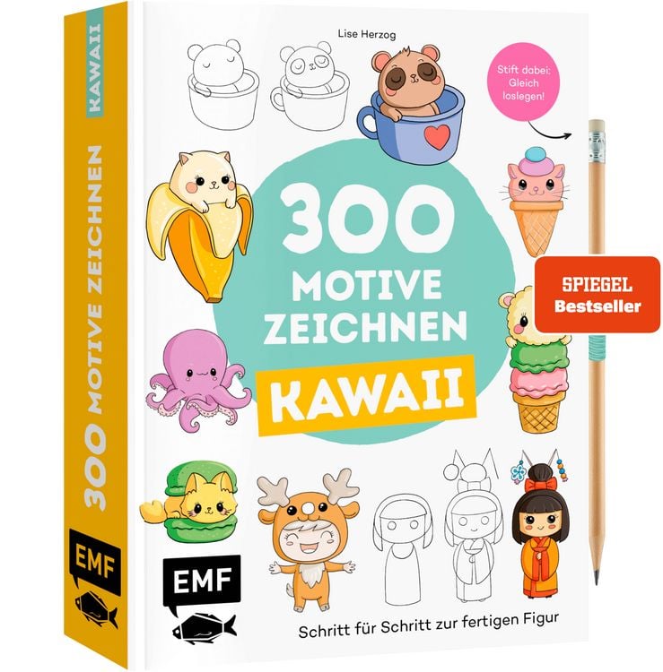 Produktbild: 300 Motive zeichnen &ndash; Kawaii