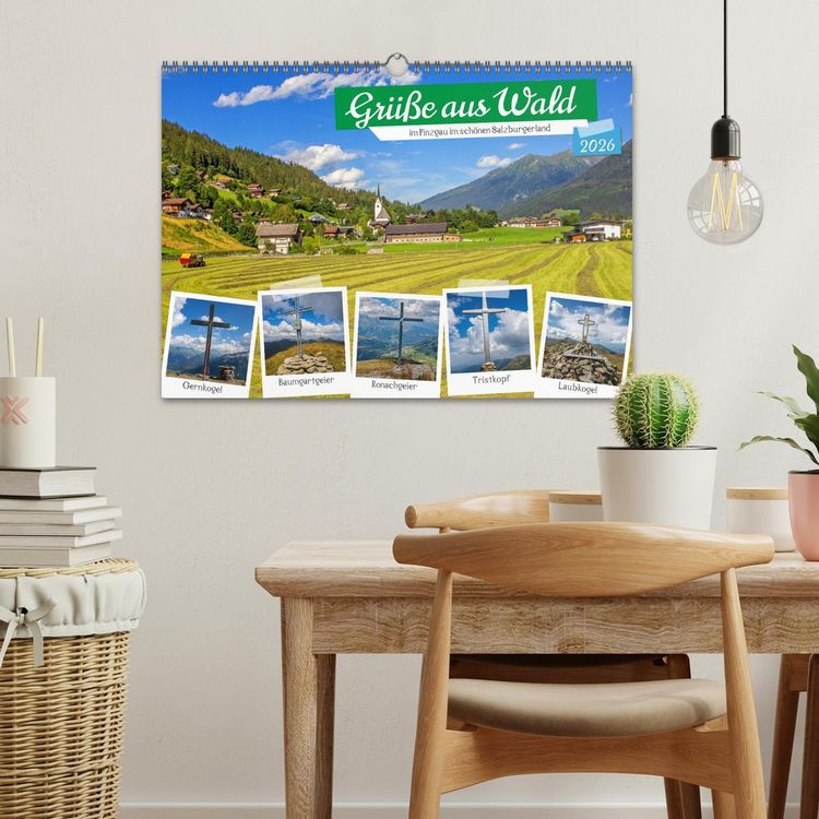 Produktbild: Gr&uuml;&szlig;e aus Wald (Wandkalender 2026 DIN A3 quer), CALVENDO Monatskalender