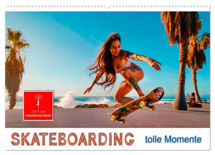 Produktbild: Skateboarding - tolle Momente (Wandkalender 2026 DIN A2 quer), CALVENDO Monatskalender