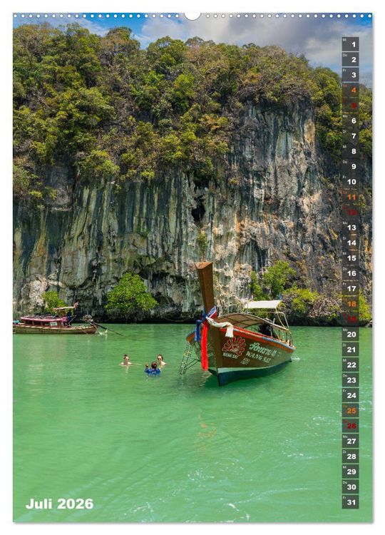 Produktbild: Thailand - Perle Asiens (Wandkalender 2026 DIN A2 hoch), CALVENDO Monatskalender