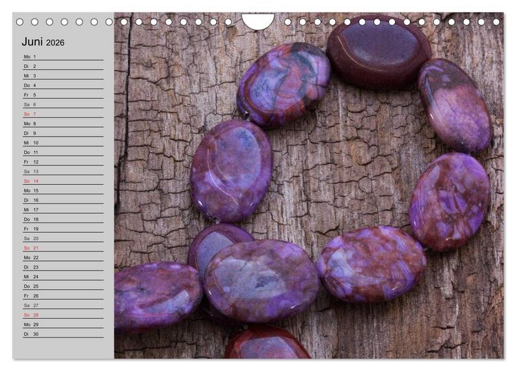 Produktbild: Minerale. Kristalle und Edelsteine (Wandkalender 2026 DIN A4 quer), CALVENDO Monatskalender