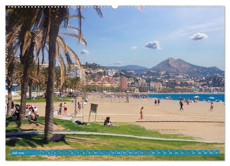 Produktbild: Malaga Highlights der Stadt an der Costa del Sol (hochwertiger Premium Wandkalender 2026 DIN A2 quer), Kunstdruck in Hochglanz