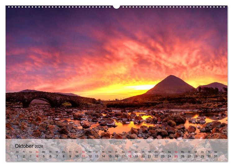 Produktbild: Scotland (Wandkalender 2026 DIN A2 quer), CALVENDO Monatskalender
