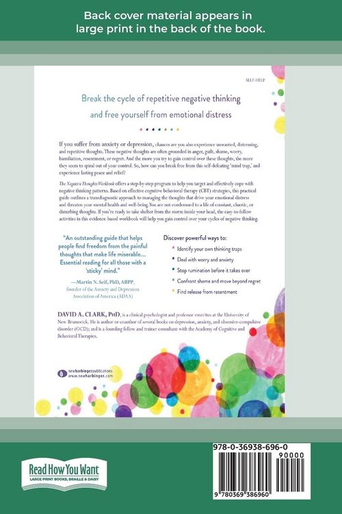 Produktbild: The Negative Thoughts Workbook