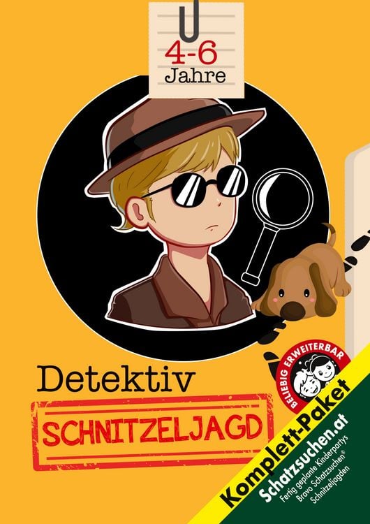 Produktbild: Schatzsuche Detektiv Kindergeburtstag 4-6 Jahre
