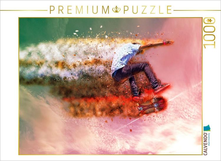 Produktbild: CALVENDO Puzzle Skateboarding | 1000 Teile Lege-Gr&ouml;&szlig;e 64x48cm Foto-Puzzle f&uuml;r gl&uuml;ckliche Stunden