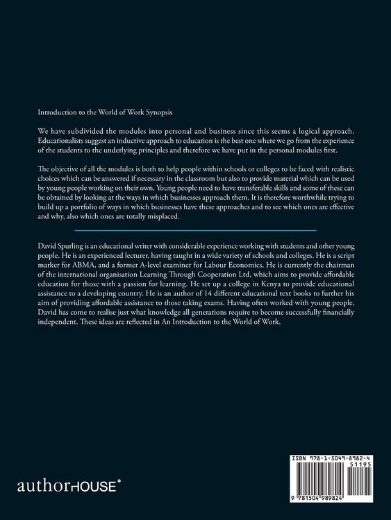 Produktbild: An Introduction to the World of Work