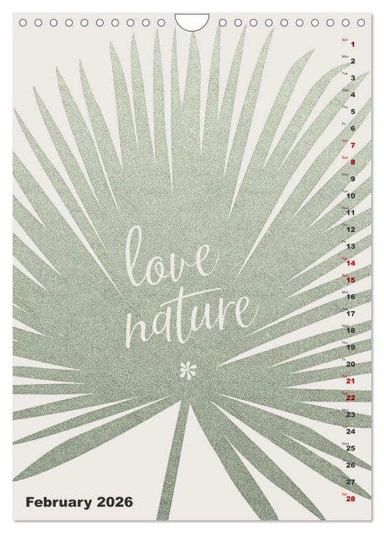 Produktbild: Love your planet (Wall Calendar 2026 DIN A4 portrait), CALVENDO 12 Month Wall Calendar