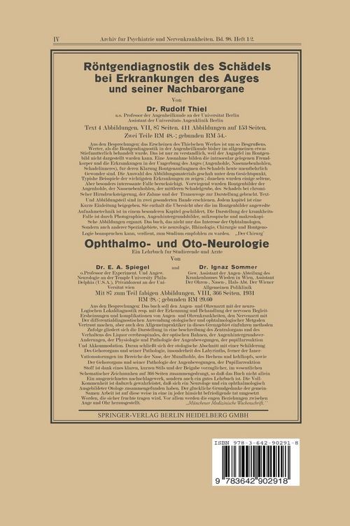 Produktbild: Die psychogenen Reaktionen, einschlie&szlig;lich der sogenannten Entsch&auml;digungsneurosen