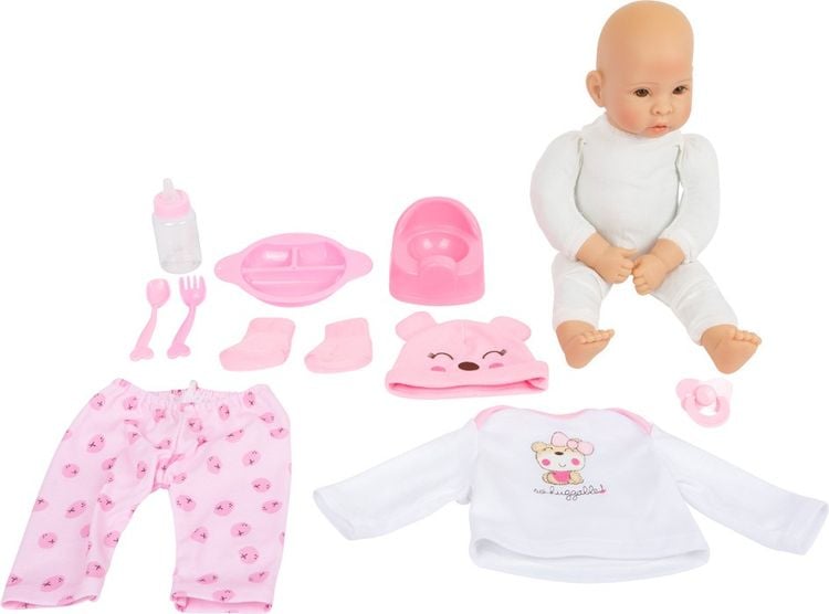 Produktbild: Small foot 11522 - Babypuppe Marie mit Zubehör, Weichkörper-Puppe, 42cm