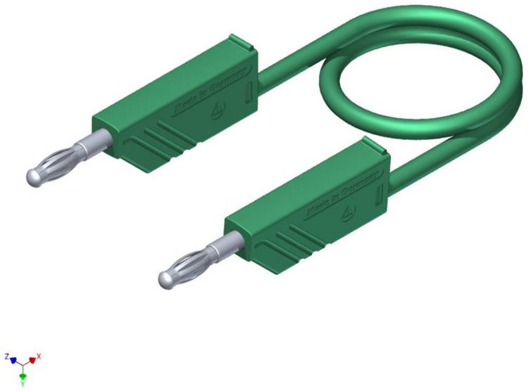 Produktbild: Hirschmann Test & Measurement CO MLN 150/2,5 Messleitung Lamellenstecker 4 mm Lamellenstecker 4 mm 1.50 m Gr&uuml;n 1 St.