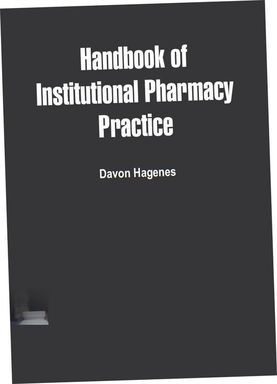 Produktbild: Handbook of Institutional Pharmacy Practice