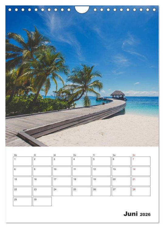 Produktbild: Inselparadiese im S&uuml;dpazifik (Wandkalender 2026 DIN A4 hoch), CALVENDO Monatskalender