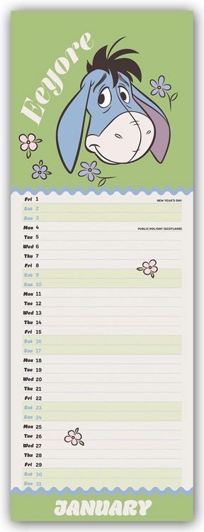 Produktbild: Disney Eeyore &ndash; Eeyore 2027 &ndash; Slimline-Kalender