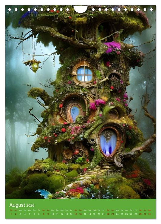 Produktbild: Tiny Fairy Havens (Wall Calendar 2026 DIN A4 portrait), CALVENDO 12 Month Wall Calendar