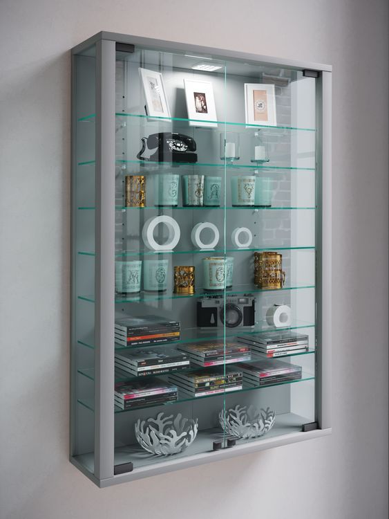 Produktbild: Wandvitrine H&auml;ngevitrine Glasvitrine Vitrosa Mini