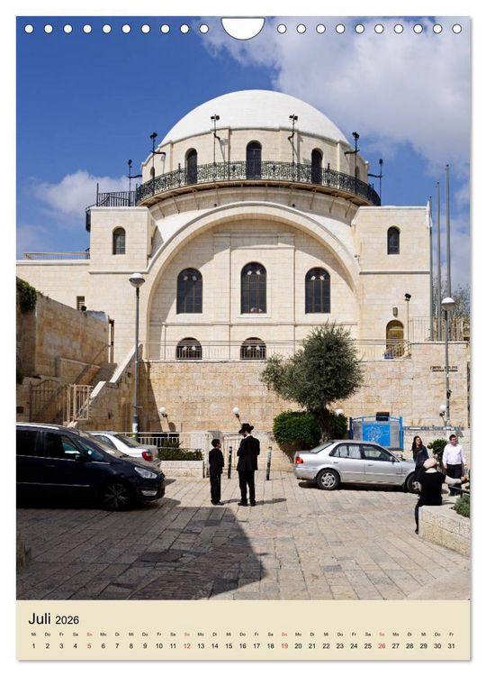 Produktbild: Jerusalem - Jeruschalajim (Wandkalender 2026 DIN A4 hoch), CALVENDO Monatskalender