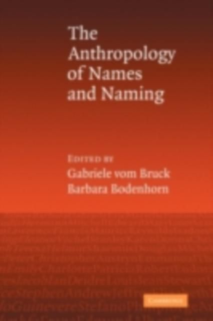 Produktbild: Anthropology of Names and Naming