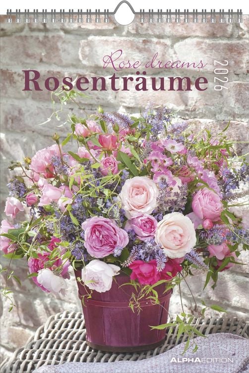 Bild vom Artikel Rosenträume 2026 - Bildkalender 23,7x34 cm - Kalender mit Platz für Notizen - mit vielen Zusatzinformationen - Rose Dreams - Wandkalender - Alpha Edit vom Autor Alpha Edition