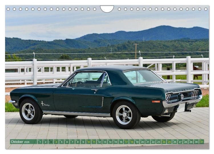 Produktbild: Ein Pony zum verlieben - Ford Mustang 1968 (Wandkalender 2026 DIN A4 quer), CALVENDO Monatskalender