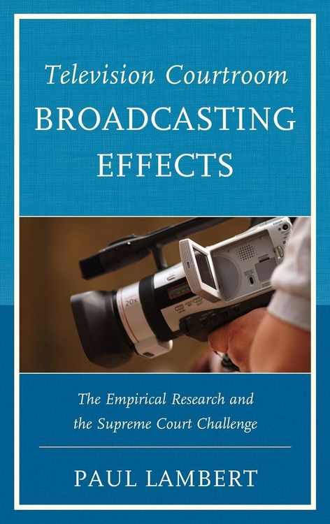 Produktbild: Television Courtroom Broadcasting Effects