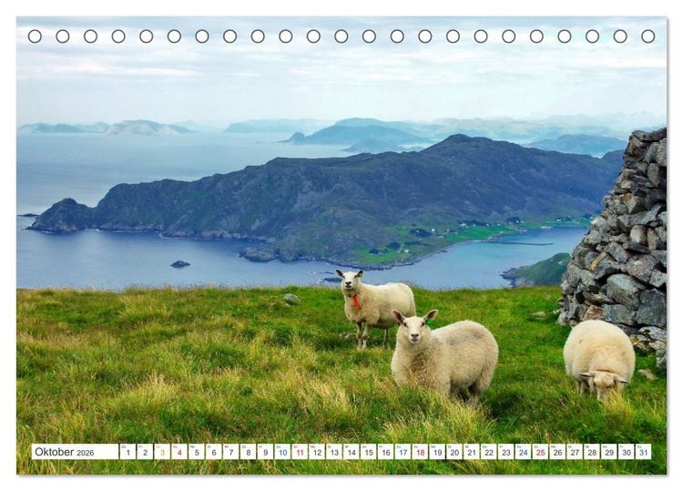 Produktbild: Norwegen PUR (Tischkalender 2026 DIN A5 quer), CALVENDO Monatskalender