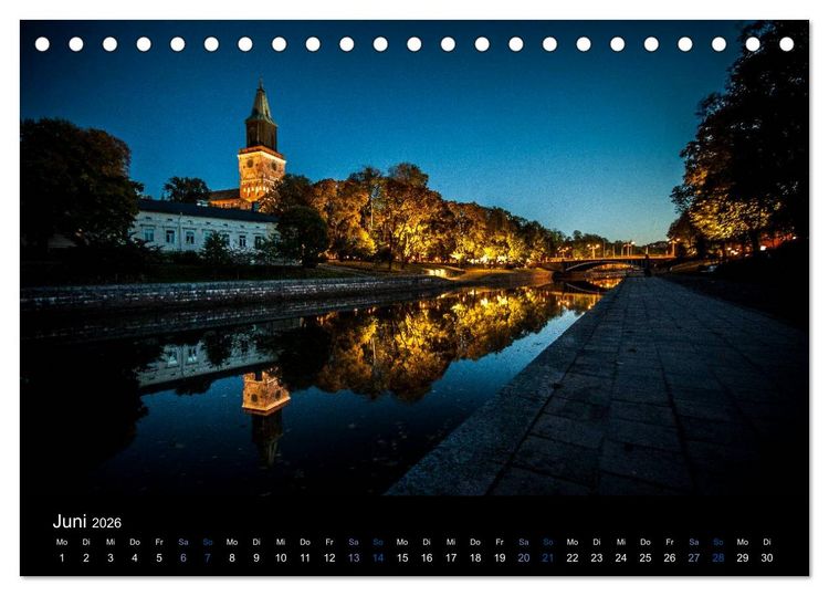 Produktbild: Turku / Finnland (Tischkalender 2026 DIN A5 quer), CALVENDO Monatskalender