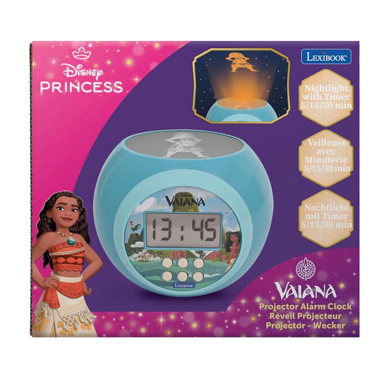 Produktbild: Vaiana Projektionswecker mit Timer
