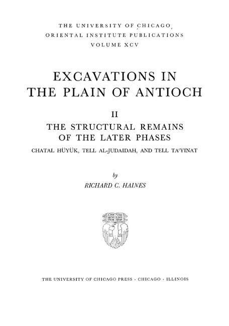 Produktbild: Excavations in the Plain of Antioch Volume II