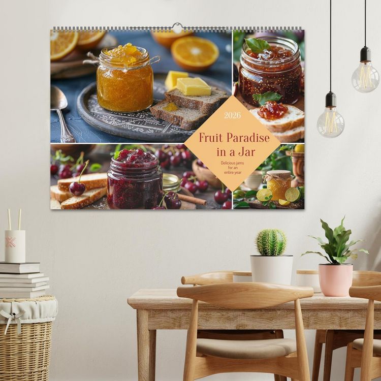 Produktbild: Fruit Paradise in a Jar (Wall Calendar 2026 DIN A2 landscape), CALVENDO 12 Month Wall Calendar