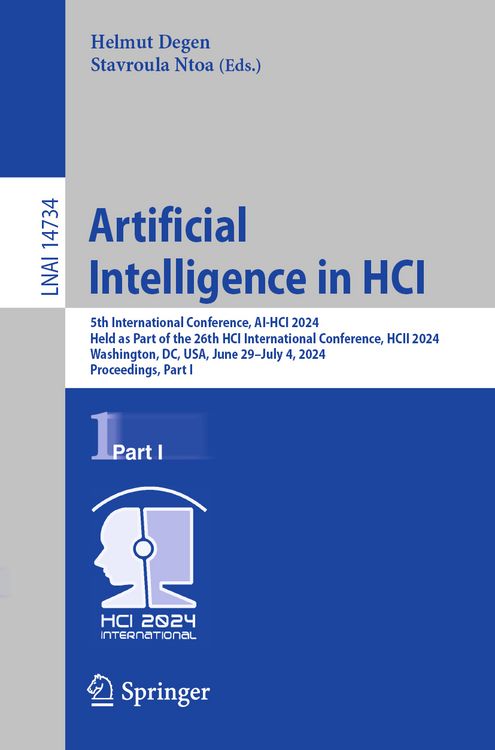 Produktbild: Artificial Intelligence in HCI