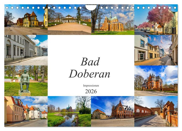 Produktbild: Bad Doberan Impressionen (Wandkalender 2026 DIN A4 quer), CALVENDO Monatskalender