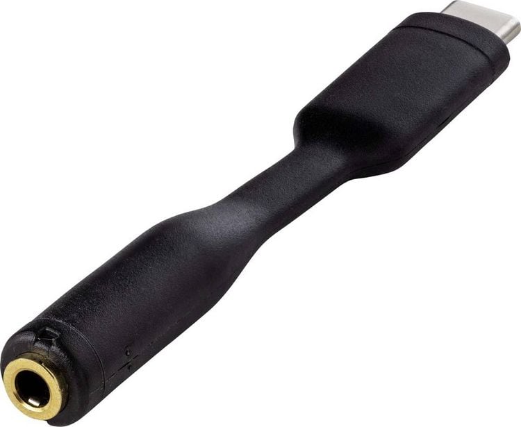 Produktbild: Renkforce Audio Adapterkabel [1x USB-C&reg; Stecker - 1x 3.5 mm Goldkontaktbuchse] 8.00 cm Flexibel