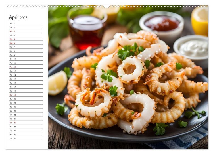 Produktbild: Buongusto Italia - Ein Jahr voller italienischer KI K&ouml;stlichkeiten (Wandkalender 2026 DIN A2 quer), CALVENDO Monatskalender