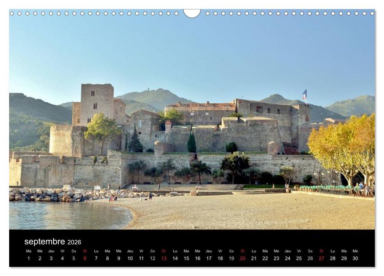 Produktbild: Un jour COLLIOURE (Calendrier mural 2026 DIN A3 vertical), CALVENDO calendrier mensuel