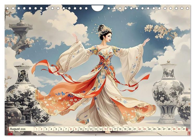 Produktbild: Rhythmus der chinesischen Anmut (Wandkalender 2026 DIN A4 quer), CALVENDO Monatskalender