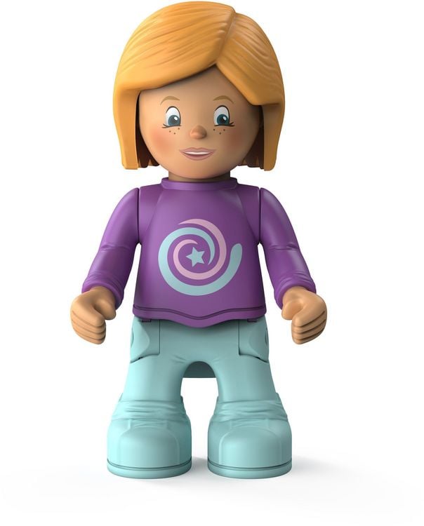 Produktbild: SIKU 0102 - Toddys, Betty Blinky, Spielzeugauto mit R&uuml;ckziehmotor und Spielfigur, rosa/lila