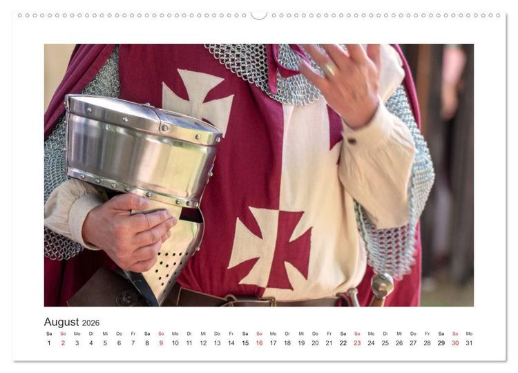Produktbild: Mittelalter - Zeit unserer Ahnen (hochwertiger Premium Wandkalender 2026 DIN A2 quer), Kunstdruck in Hochglanz