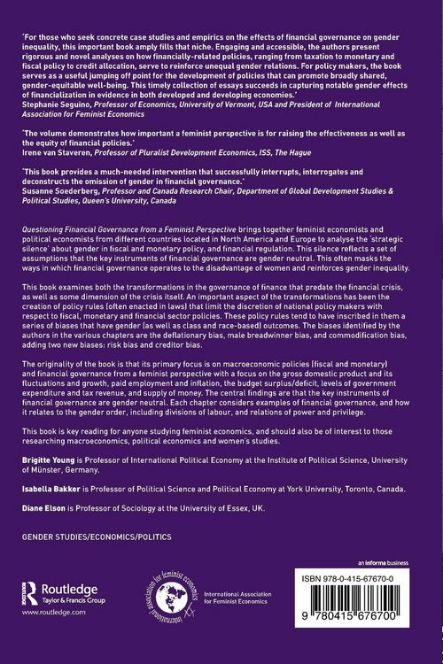 Produktbild: Questioning Financial Governance from a Feminist Perspective