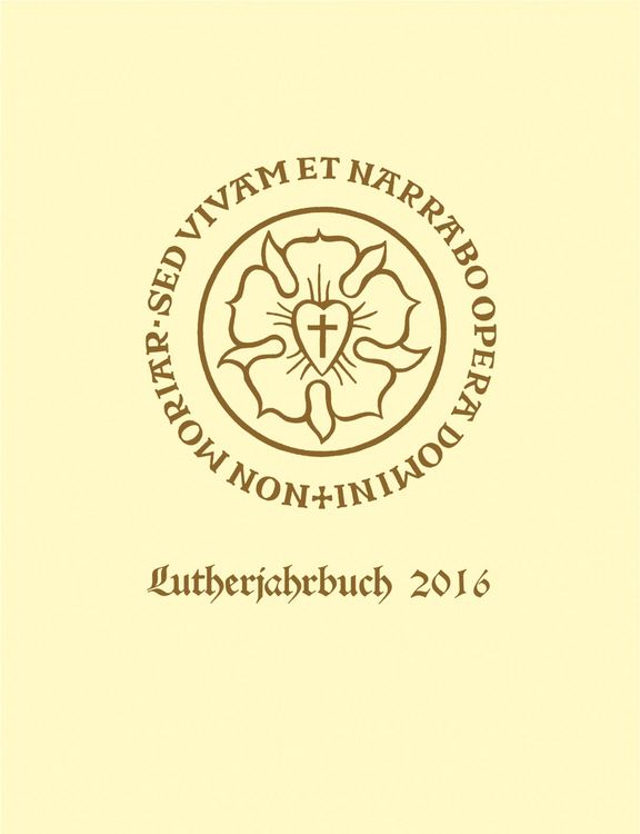 Produktbild: Lutherjahrbuch 83. Jahrgang 2016