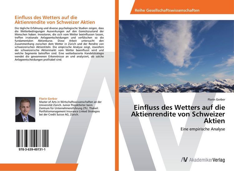 Produktbild: Einfluss des Wetters auf die Aktienrendite von Schweizer Aktien