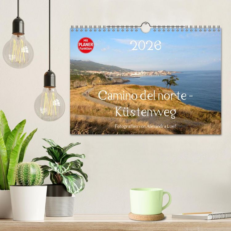 Produktbild: Camino del norte - K&uuml;stenweg (Wandkalender 2026 DIN A4 quer), CALVENDO Monatskalender