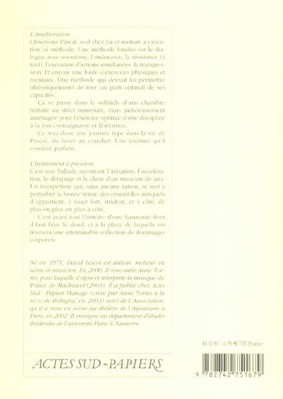 Produktbild: L'Amelioration ; l'Instrument a Pression